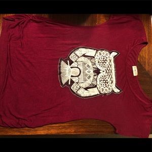 Owl embroidered shirt